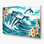 «Hawaiian Leaping Dolphins», art mural en métal bleu