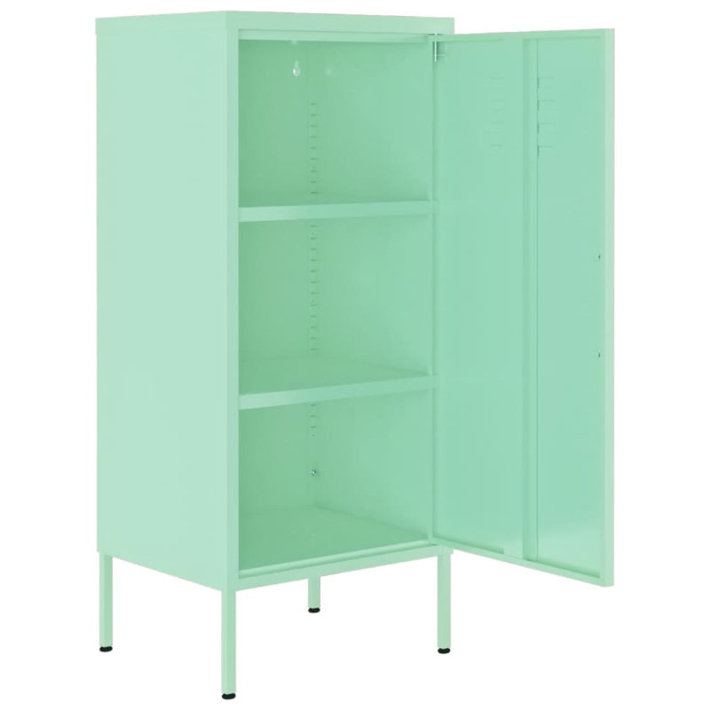 Storage Cabinet Freestanding File Cabinet with Shelves for Office Steel, Mint