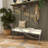 Alphus Linen Upholstered Bench-1741123424