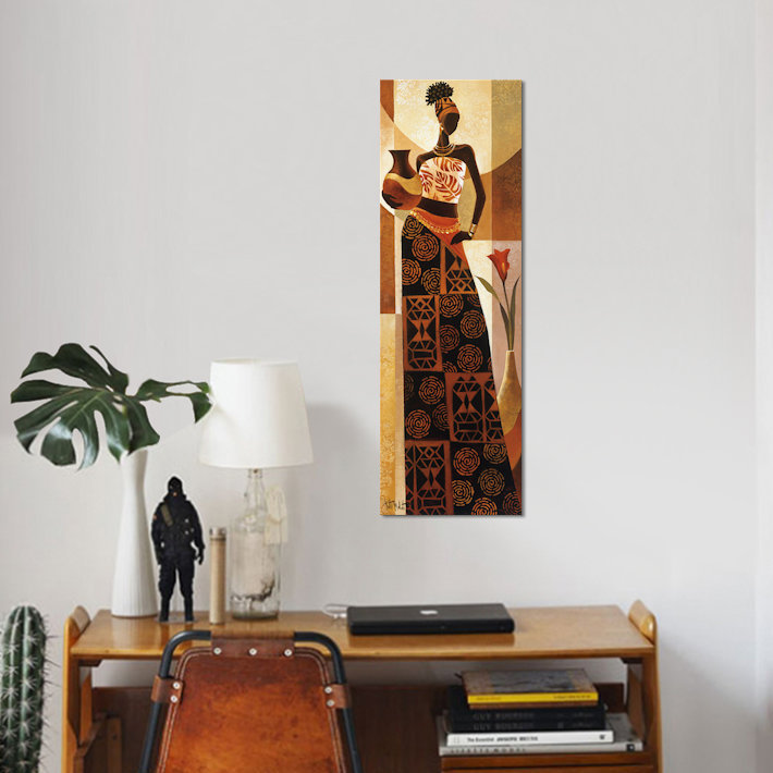 « naima », reproduction d’impression sur toile tendue, H 36 po x l 12 po x P 1,5 po, Toile tendue