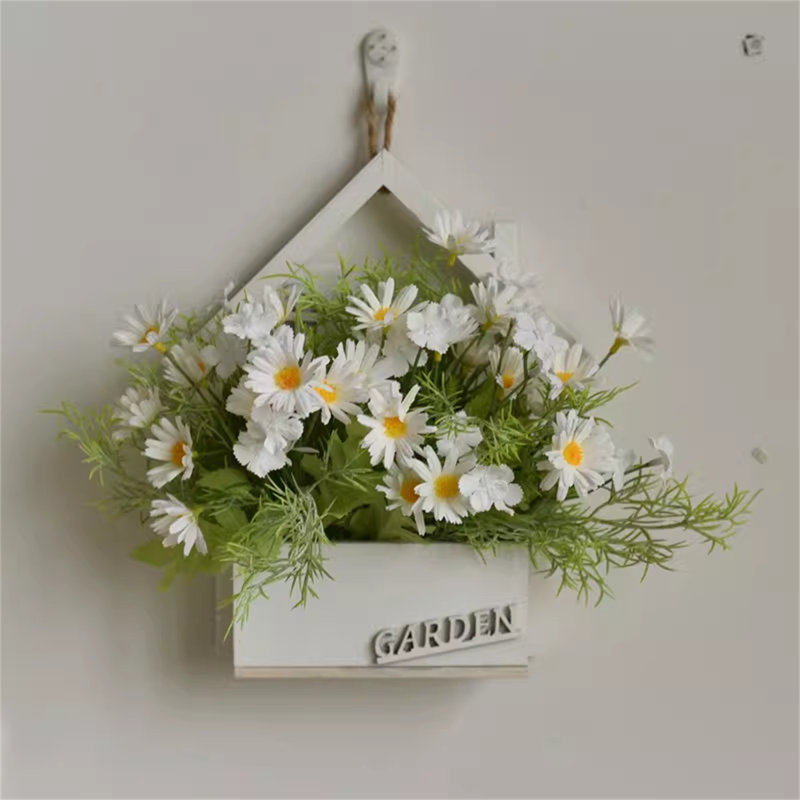 Fleur artificielle murale, Blanc