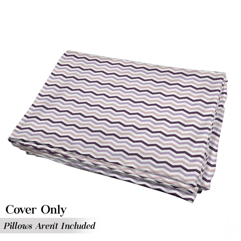 Housse de coussin d'extérieur Sea Ocean Wave Zig Zag, H 2 po x l 36 po x P 88 po