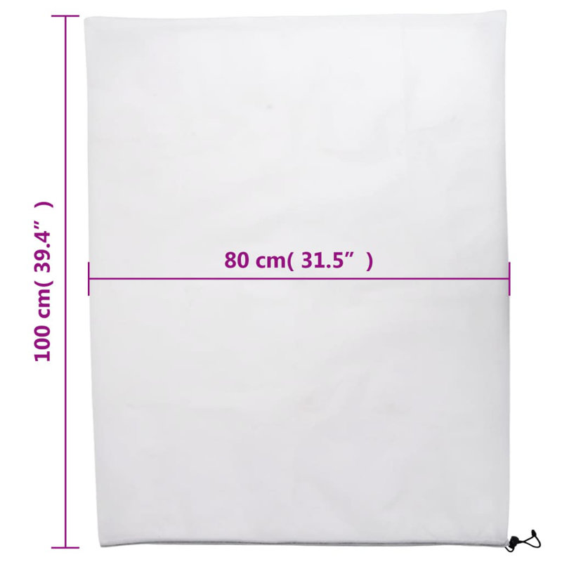 Birpal Tree Protection Mat, White, 100cm H x 80cm W