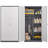 Metal Large-Capacity Wardrobe With Hanging Rod And Compartments