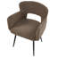 46cm H Boucle Upholstered Accent in Brown