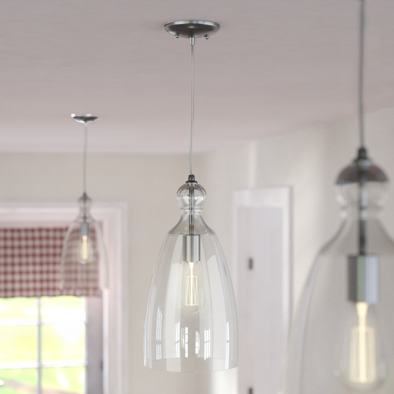 Gerome 1 - Light Brushed Nickel Single Pendant