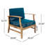 Fauteuil club Blue Wood