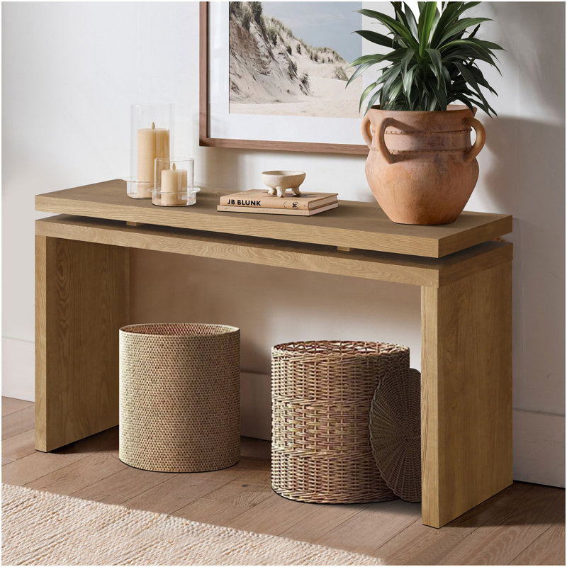 Console de 60 po Farmhouse, Brun antique