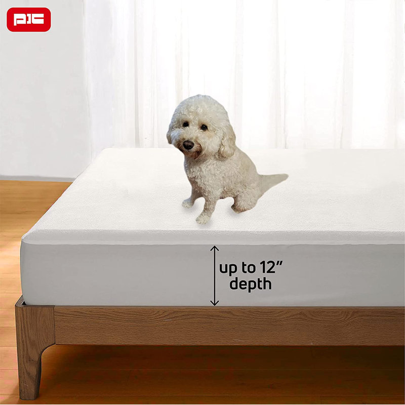 Protège-matelas imperméable avec fermeture à glissière Aldo, Simple