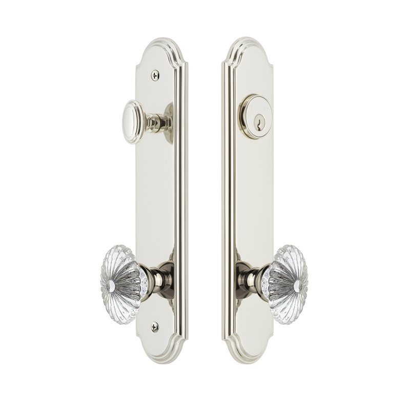 Ensemble d'entrée complet Arc, 2,375 po, Nickel poli