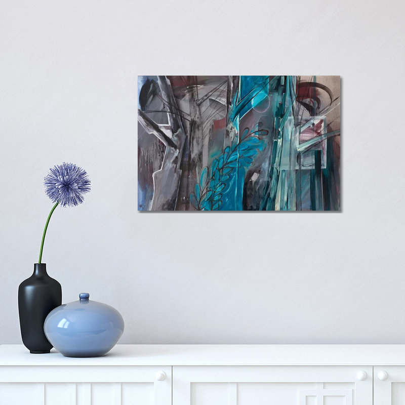 Forest At Night by Pamela Staker - Painting on Canvas, Wrapped Canvas, 30.48 cm H x 45.72 cm W