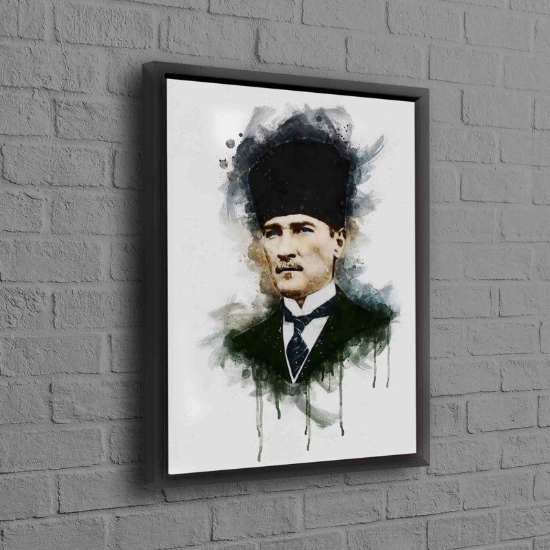 Print on Canvas, 70 cm H x 50 cm W, Floater Framed Print without Mat, Black