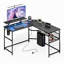 Daown Metal Base Computer Desk with Power Outlet-1489482501