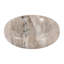 Bol élégant en marbre épais et incurvé pour comptoir de cuisine - Bol décoratif pour salon et décoration intérieure moderne - 20 cm, beige et ivoire