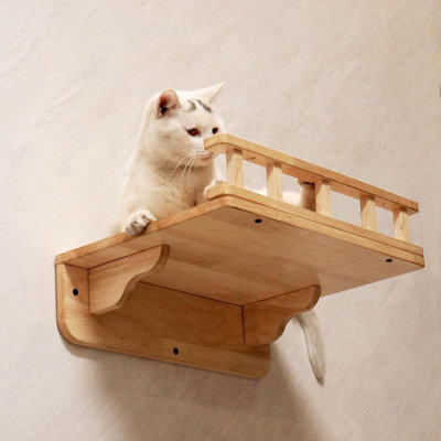  Cat Perch, Cat Wall Bed, Cat Shelf Wall | Rubber Wood