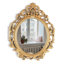 Miroir doré antique 20 x 24 po Mirrorize pour le salon, miroir ovale à cadre doré rétro, grand miroir doré décoratif pour la décoration murale