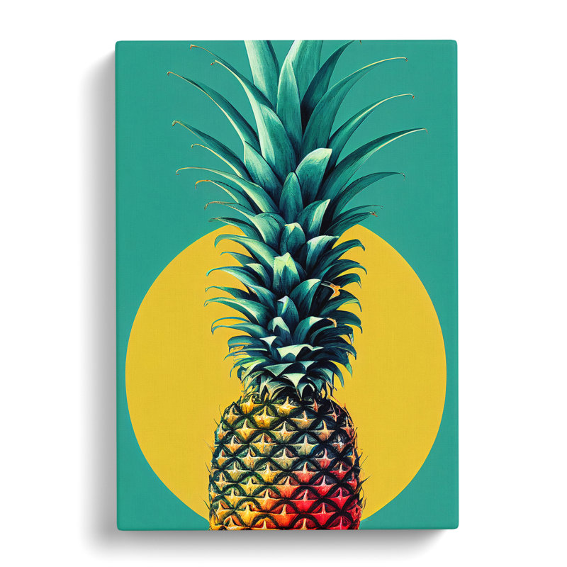 Shidler Pineapple Vol.3 - Wrapped Canvas, 50cm H x 35cm W x 3cm D