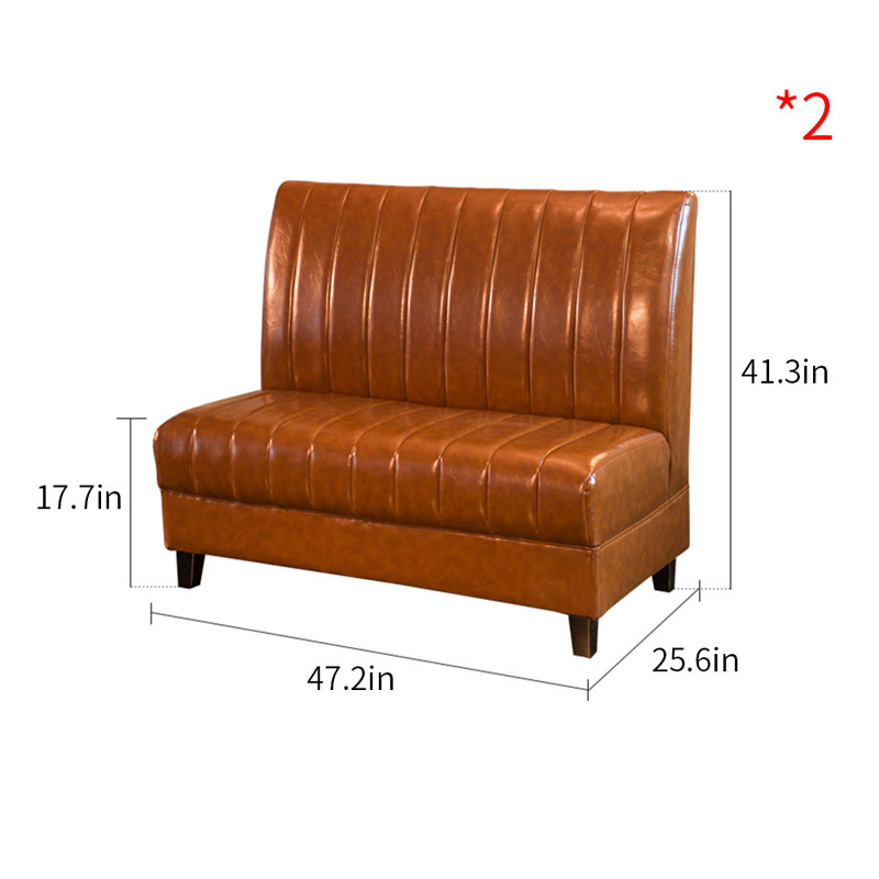 Banc rembourré en similicuir Nordic