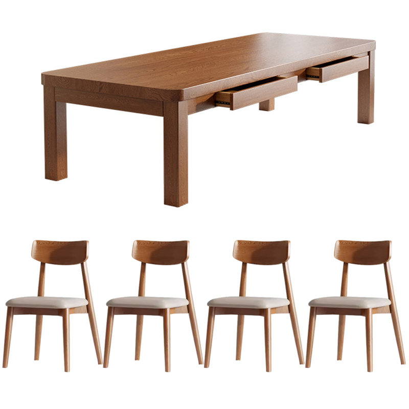 Ensemble de salle à manger rectangulaire, H 29,52 po x L 86,61 po x l 35,43 po