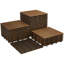 34cm L x 34cm W Wood Interlocking Deck Riser / Shim