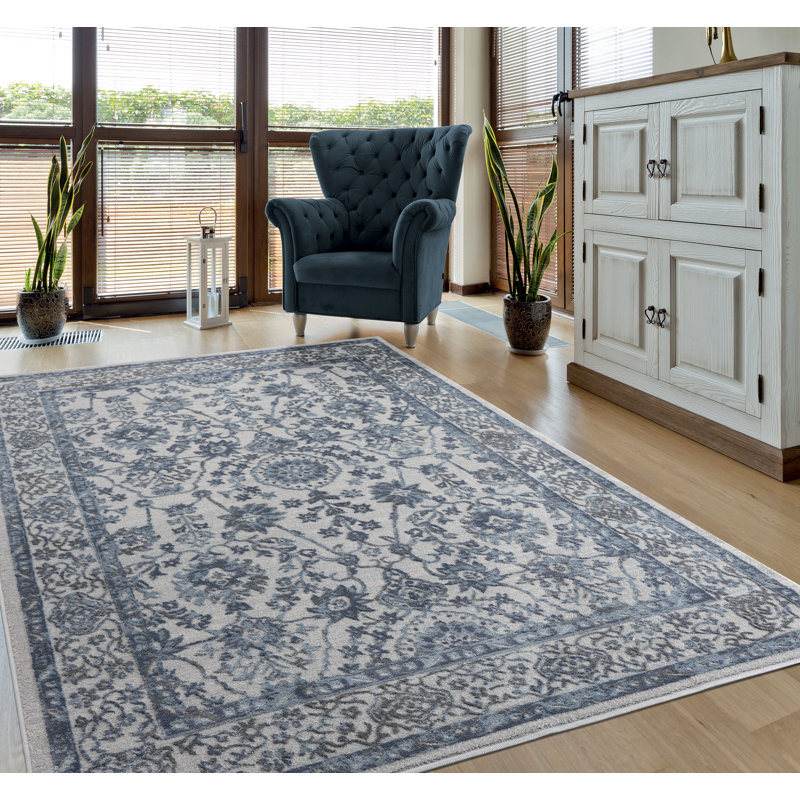 Tapis gris Askov, Rectangle 1 pi 11 po x 3 pi