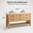 Barron 60'' Freestanding Double Bathroom Vanity with Engineered Stone Top