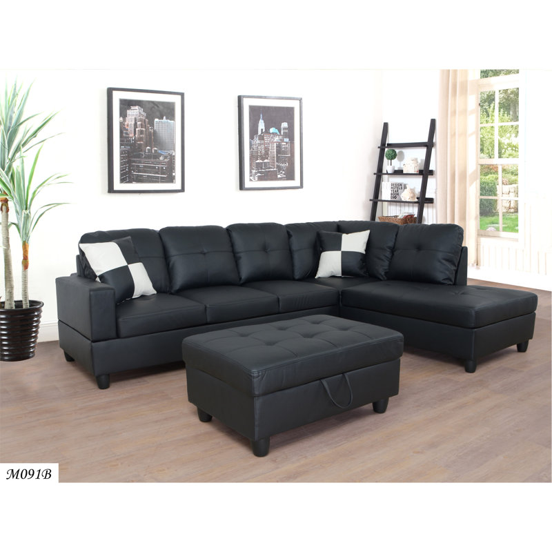 Ensemble de canapé modulaire confortable et pratique avec rangement