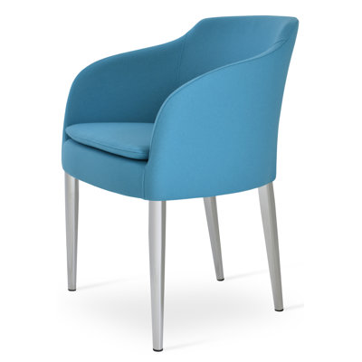 Buca Metal Solid Back Dining Chair