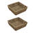 JVL SEAGRASS WITH METAL FRAME Basket