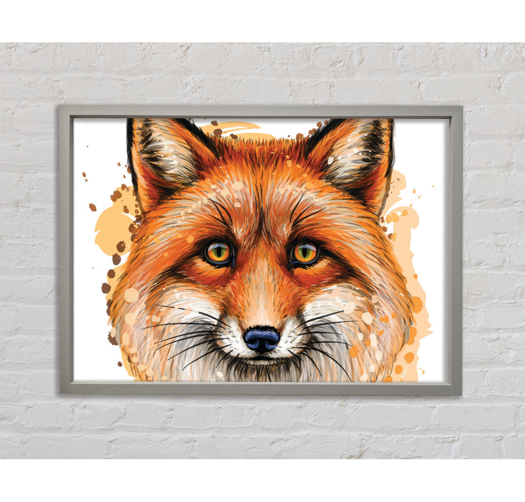 The Ginger Fox - Einzelner Bilderrahmen Kunstdrucke auf Leinwand