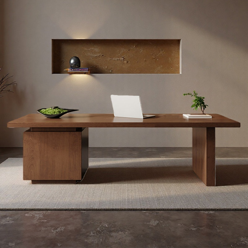 High-quality solid wood office desk,for learning, 29.53" H x 78.74" W x 31.5" D