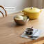 Table de salle à manger rectangulaire en bois massif pour la maison-105513098