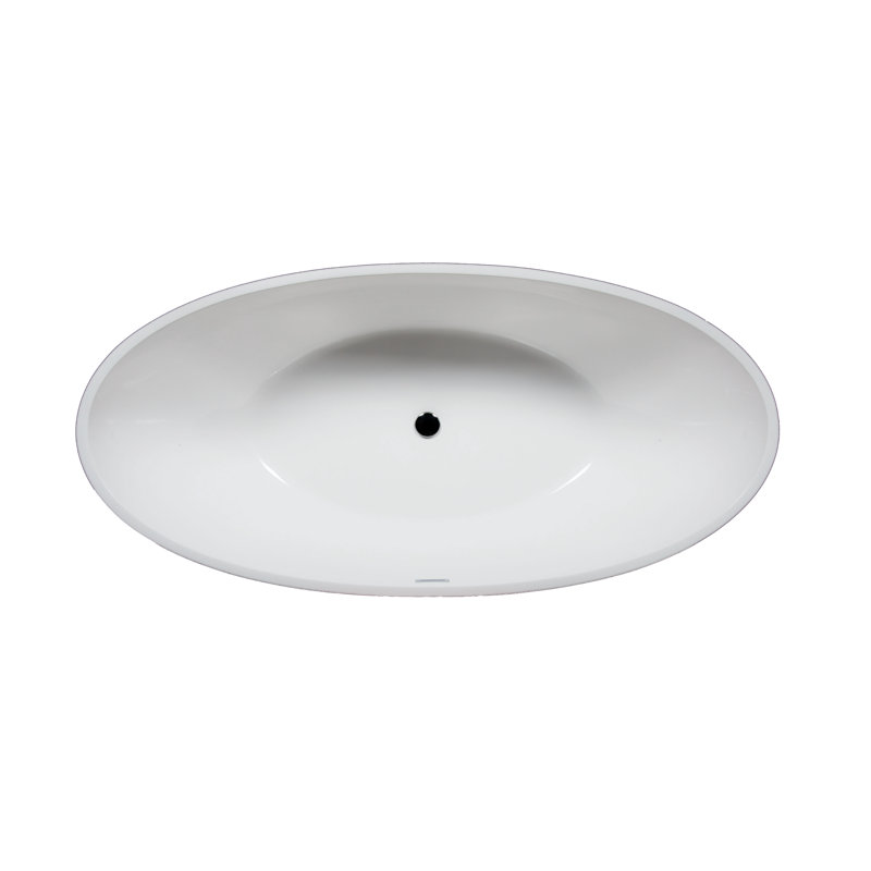 Baignoire de trempage autoportante 58 "x 32" Sunset, Blanc mat