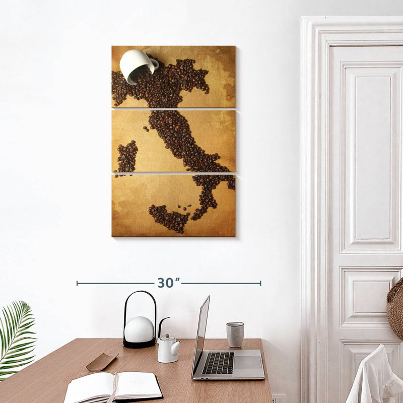 Carte du café italien, H 32 po x l 20 po