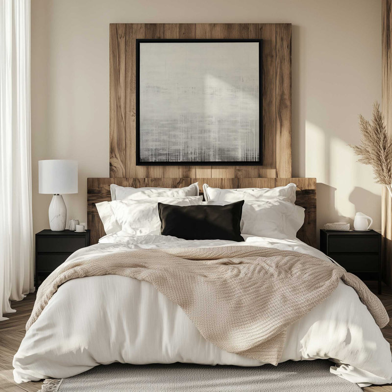 Whiteout Rhythm I Canvas Print, Polished Gold Framed, 12.75" H x 12.75" W x 1.75" D