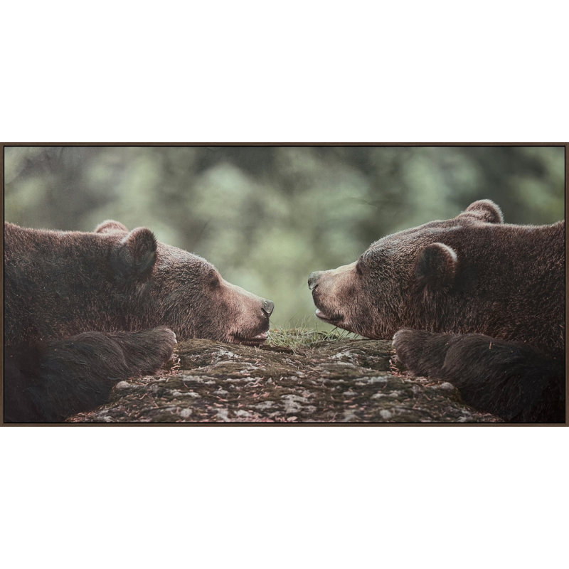 Grizzly Gaze Canvas Wall Art