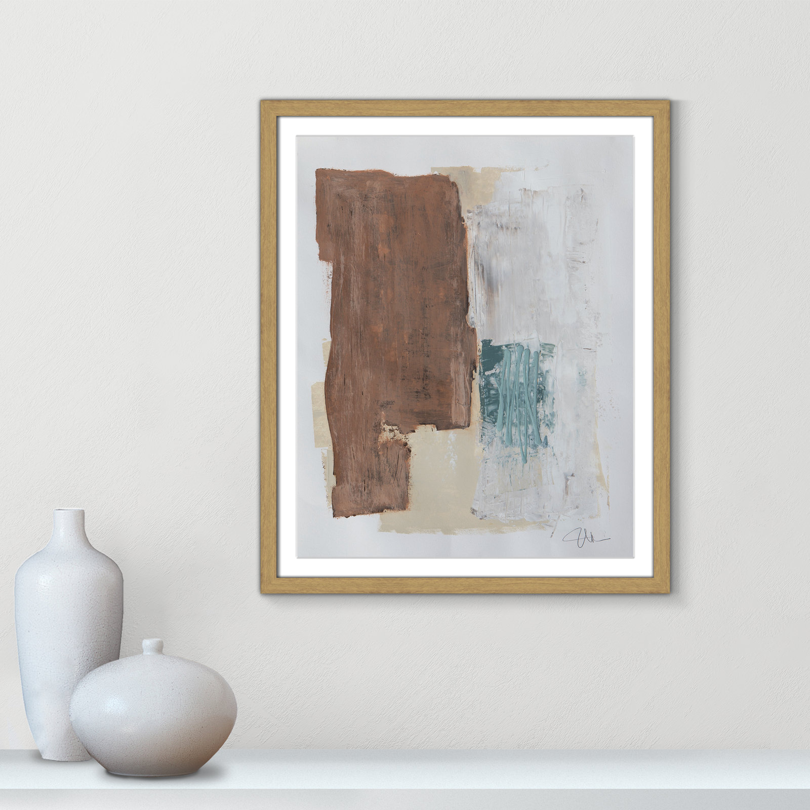 Rosena I Print, 25.5" H x 21.5" W x 0.75" D, Natural Framed