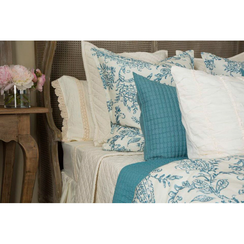 KIERA Duvet Cover, Twin Duvet Cover, Turquoise