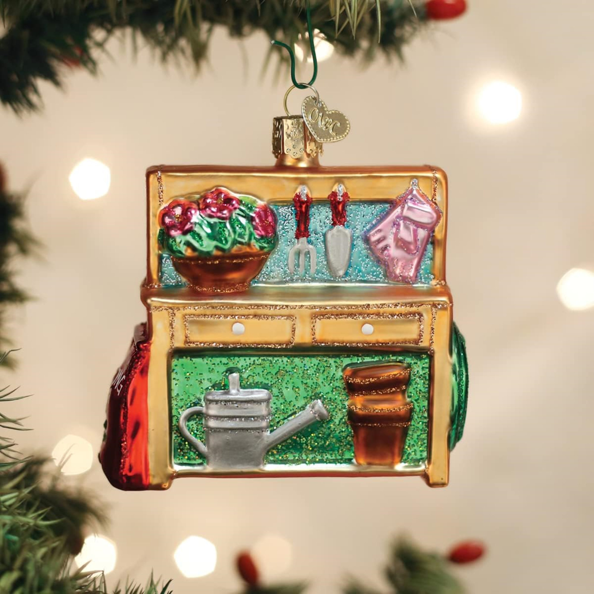 Old World Christmas Christmas Ribbon Candy Glass Blown Ornament for  Christmas Tree