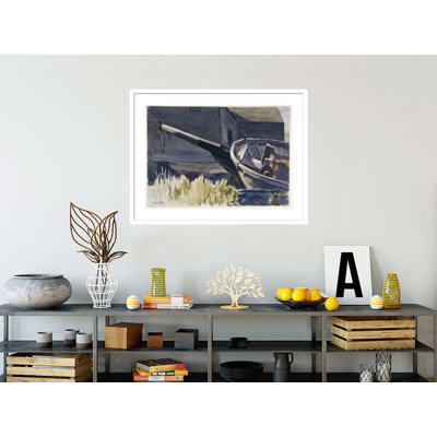 Schooner's Bowsprit by Edward Hopper -Framed Giclee Print