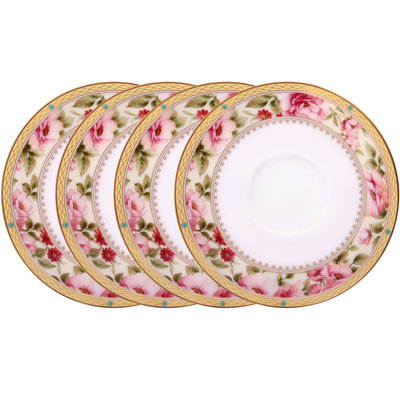 Ensemble de 4 soucoupes 6 "Noritake Hertford
