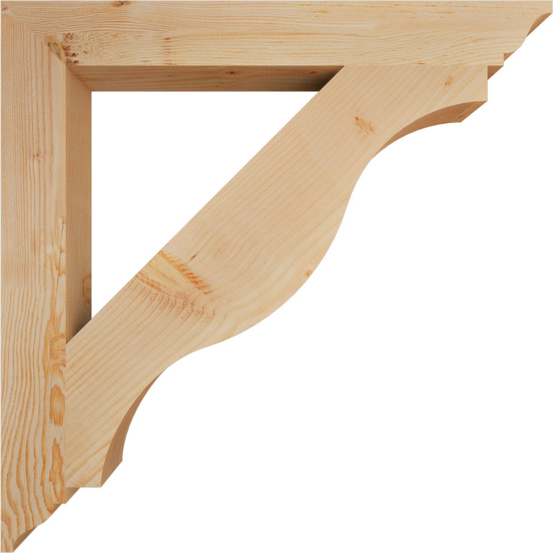 Support traditionnel Funston, Douglas, Lisse, H 34 po x l 3,5 po x P 34 po