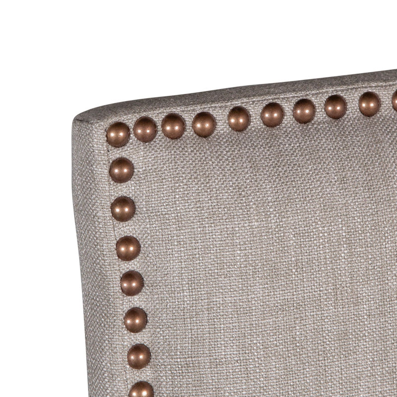 Andersons 18.5'' H Linen Upholstered Parsons Chair, Light Gray