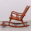 Magnifique chaise berçante décontractée en bois massif