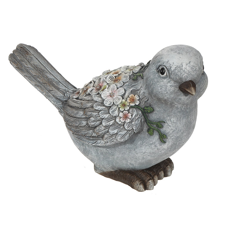 Oiseau solaire de jardin à DEL