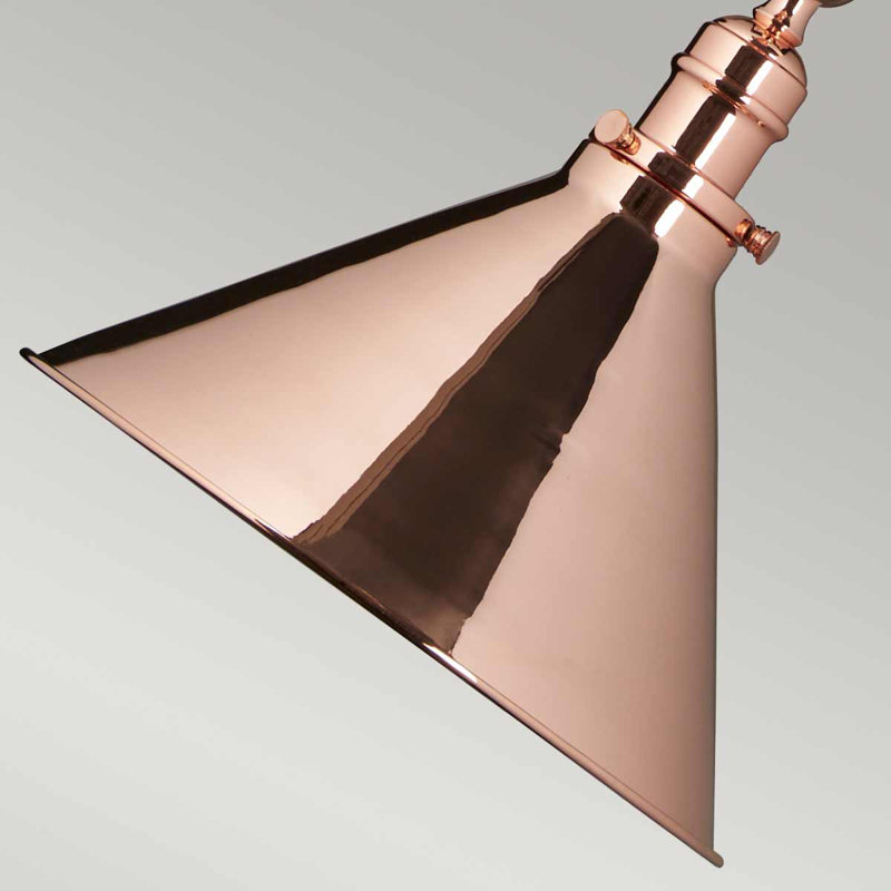Evie Swing Arm Sconce, Polished Copper