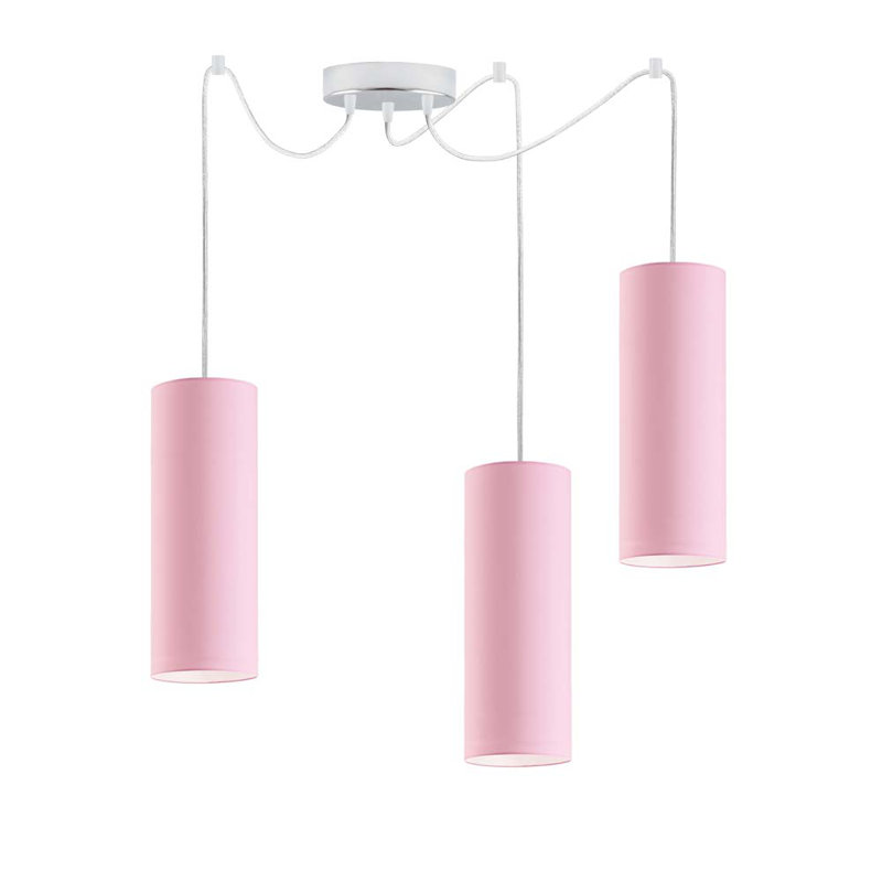 Jeannicole 3 - Light Pendant, Pink, Chrome