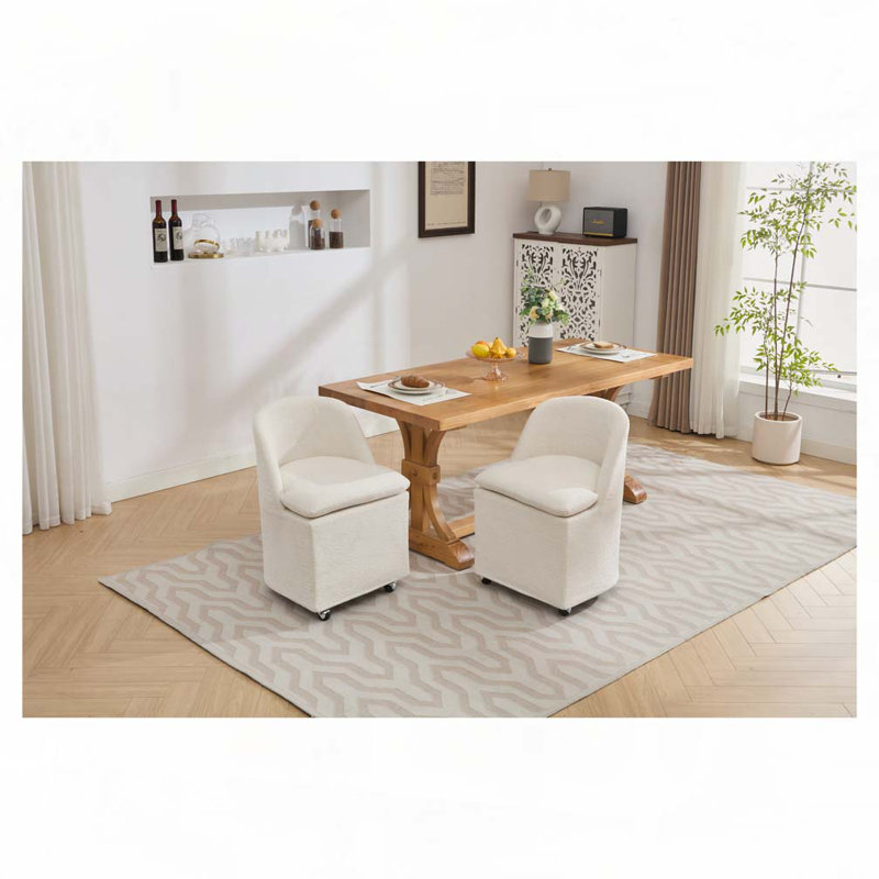 Fauteuil en chenille avec roues universelles, Beige