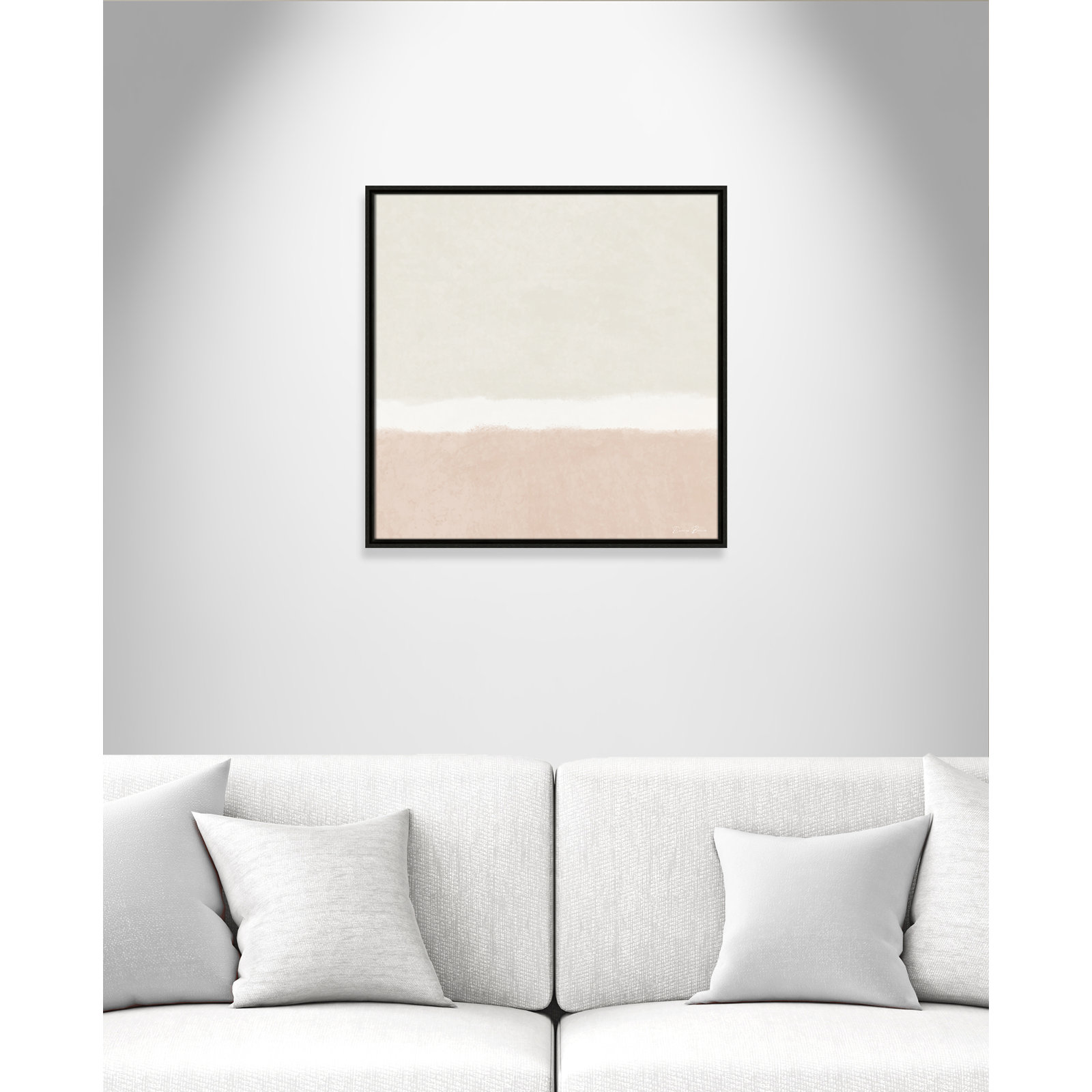 Willadeene "Slate I" Print, 25.5" H x 25.5" W, Espresso Framed