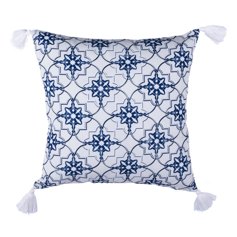 Mariella Tassels Reversible Throw Pillow